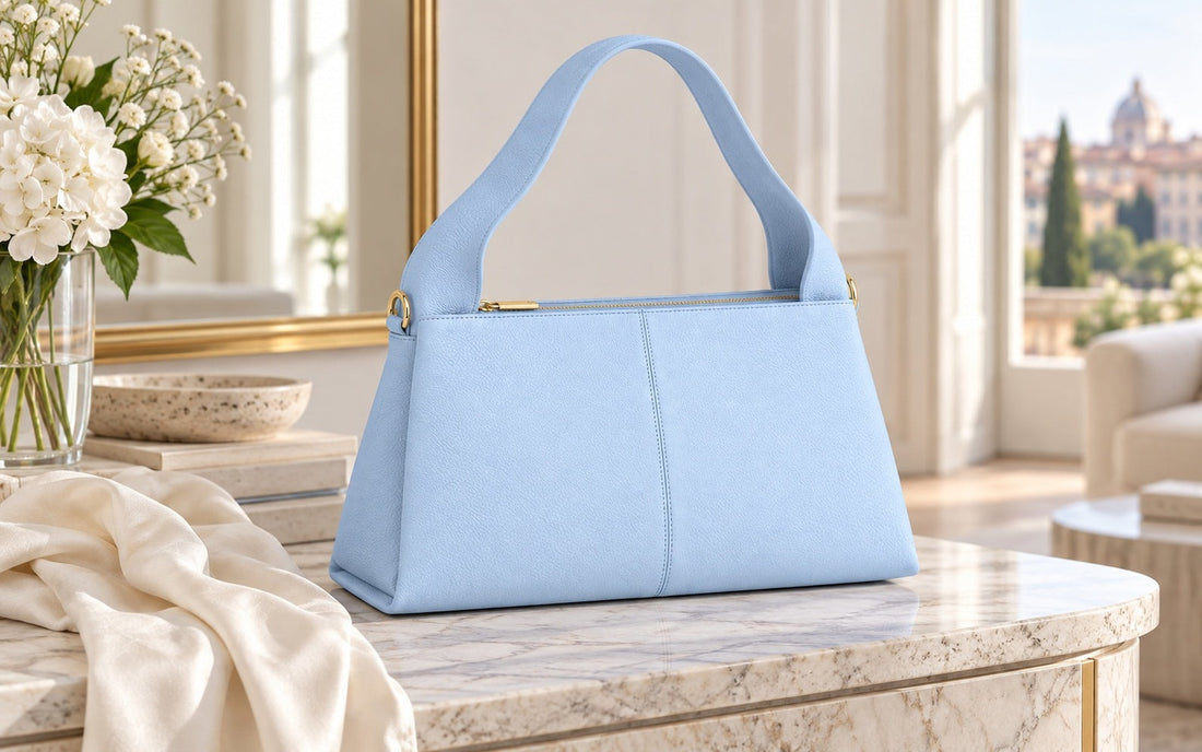 Misariva Verona Midi носена на рамо, на италска улица