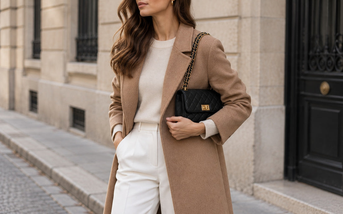 Misariva Cremona worn crossbody and on the shoulder, with the chain doubled