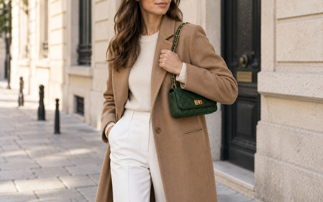 Misariva Cremona worn crossbody and on the shoulder, with the chain doubled