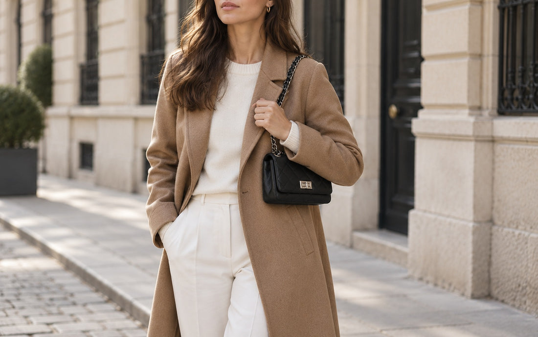 Misariva Cremona worn crossbody and on the shoulder, with the chain doubled