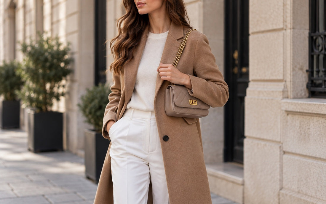 Misariva Cremona worn crossbody and on the shoulder, with the chain doubled