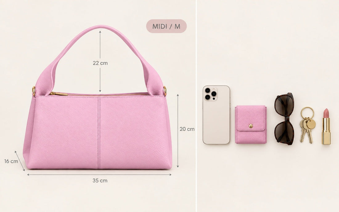 Misariva Verona Midi: 35 × 20 × 16 cm u l-oġġetti li jiftaħu